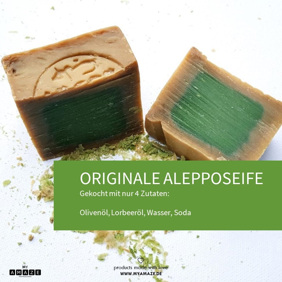 ALEPPO SEIFE (6% LORBEERÖL & 94% OLIVENÖL)