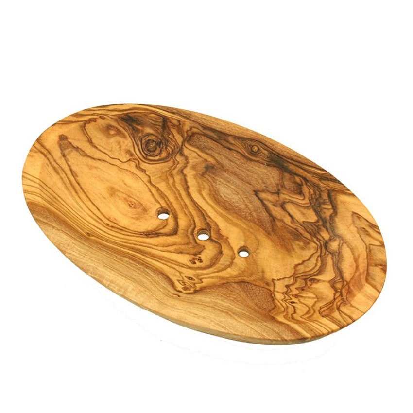 OLIVENHOLZ SEIFENABLAGE (OVAL)