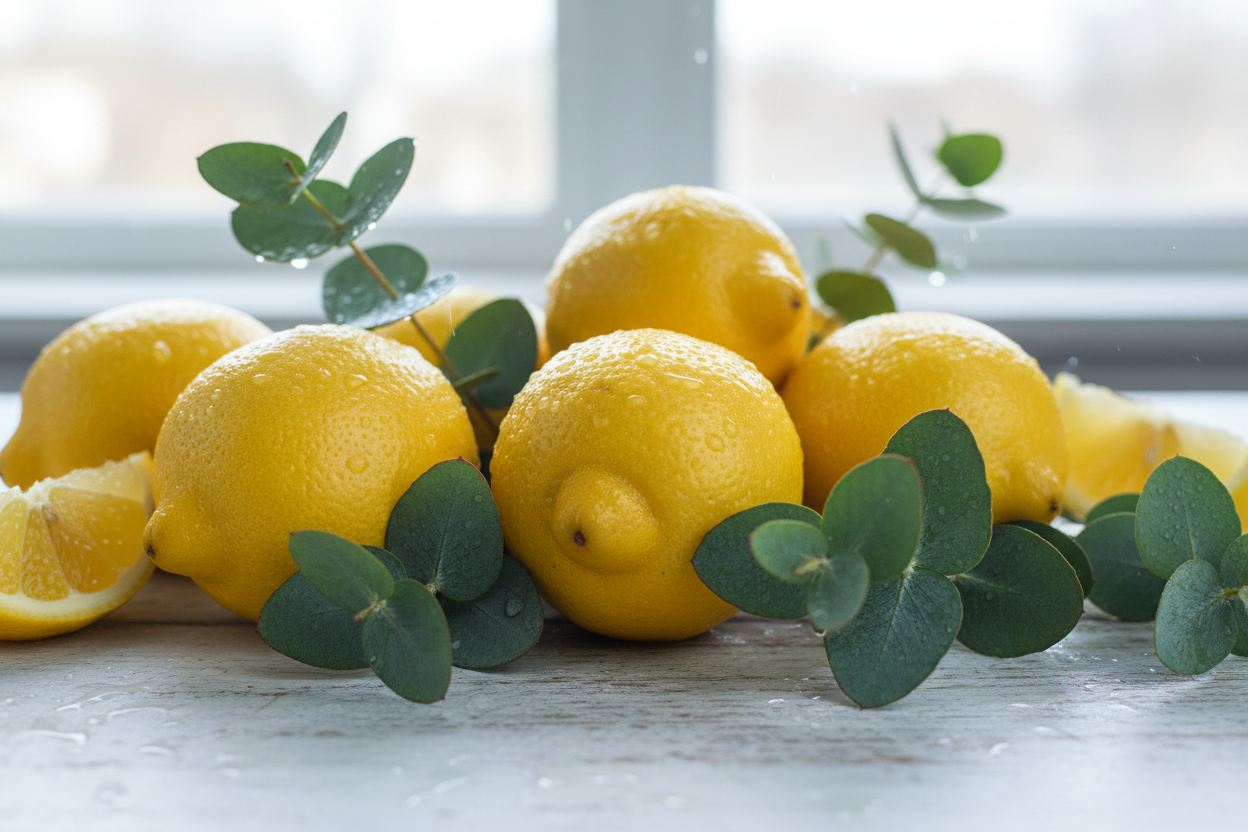 ein mix aus zitrone und eukalyptus. ansprechend und belebend