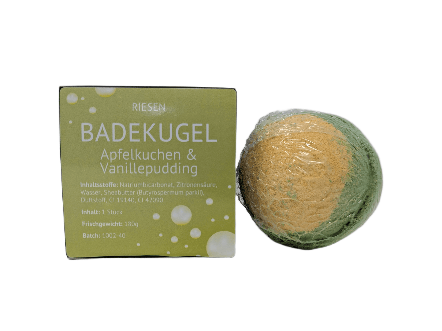 RIESEN BADEKUGEL "APFELKUCHEN & VANILLEPUDDING"