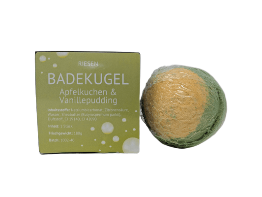 RIESEN BADEKUGEL "APFELKUCHEN & VANILLEPUDDING"