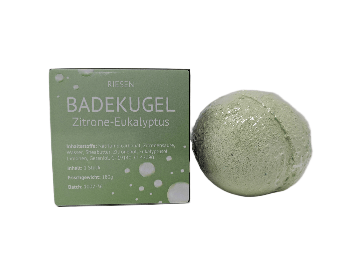 RIESEN BADEKUGEL "ZITRONE-EUKALYPTUS"